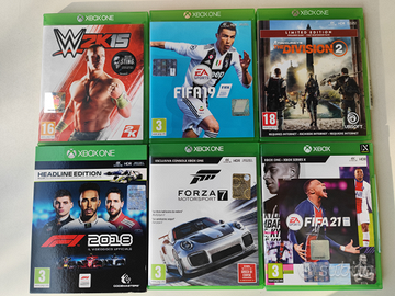 7 giochi per Xbox One X 1tb