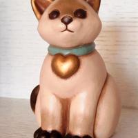 Gatto siamese da collezione Thun Fuori produzione