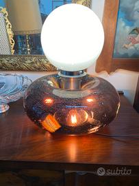 Lampada planetario anni ‘70 in vetro di murano