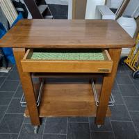 carrello in legno vero