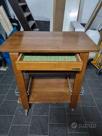 carrello in legno vero