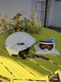 CASCO  + Occhiali da sci