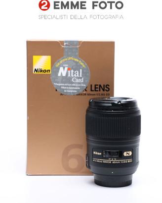 NIKON AF-S 60 mm MICRO F 2,8 ED - USATO GARANTITO