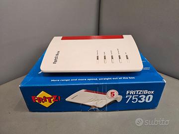 Fritz! Box 7530 Modem Router Wi-Fi Fibra VLAN ADSL