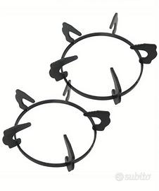 Coppia di portapentole fuoco in ghisa 