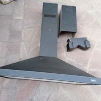 Cappa cucina da 90 in acciaio nera