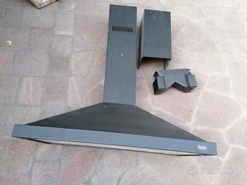 Cappa cucina da 90 in acciaio nera