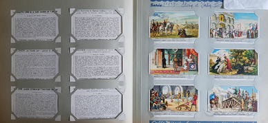46 serie complete di figurine Liebig in un album