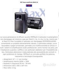 Casse amplificate FBT