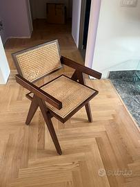 Sedia Sklum - legno e rattan