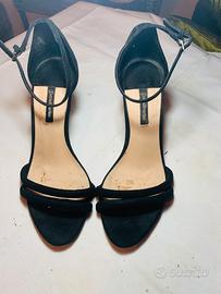 Sandali con tacco nere Stradivarius