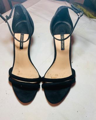 Sandali con tacco nere Stradivarius