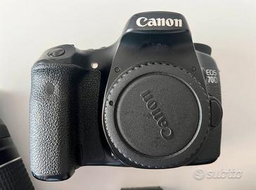 CANON 70D + Battery Grip + Obiettivi + Accessori