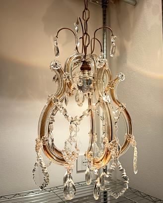 Lampadario cristallo Boemia 