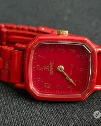 Margi Quartz Vintage "Total Red" NOS