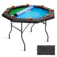 Tavolo da Poker Pieghevole 8 Giocatori 1220 mm