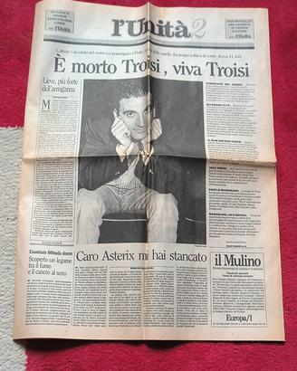massimo Troisi morte  l'unità 5 giugno 1994