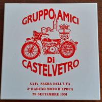 PIASTRELLA AMICI DI CASTELVETRO – MOTO - 1991