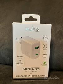 Caricabatterie PURO MiniPro 65WGaN NUOVO SIGILLATO