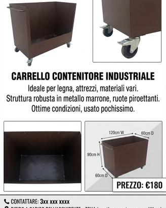 CARRELLO CONTENITORE 