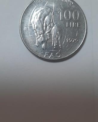 Moneta 100 lire 1979 FAO