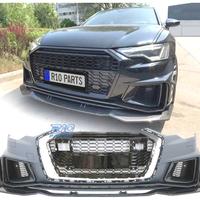 PARAURTI ANTERIORE PER AUDI A6 18- LOOK RS IN CARB