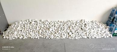 Ciottoli di pietra bianco carrara 40/80mm