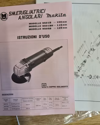 Smerigliatrice Makita  9501 bH