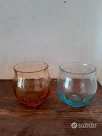 Coppia di bicchieri di vetro di Murano Nason vin