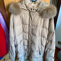 Giacca beige con cappuccio donna