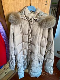 Giacca beige con cappuccio donna