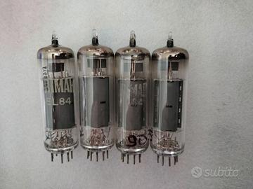 Quartetto valvole el84 brimar made in England