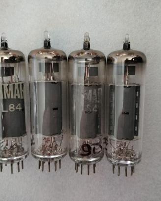 Quartetto valvole el84 brimar made in England