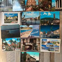 Set di 15 cartoline/francobolli tema città italian