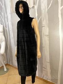 Gilet /smanicato eco pelliccia lungo Zuiki tg. S/M
