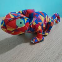 Peluche design a forma di camaleonte (30x12cm)