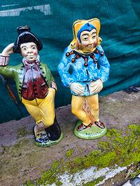 2  statue bottiglie  in ceramica San Marino