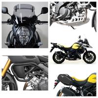 Suzuki V Strom 1000 scarico valigie mono tubolari