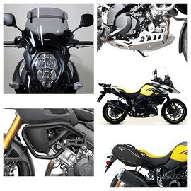 Suzuki V Strom 1000 scarico valigie mono tubolari