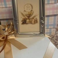 Bomboniere cornici argento comunione 55-60 l'una