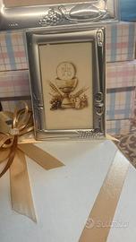 Bomboniere cornici argento comunione 55-60 l'una