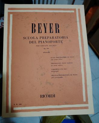 Beyer scuola preparatoria pianoforte editore Ricor