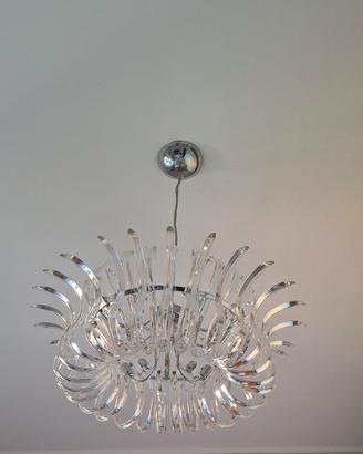 Lampadario cristallo Metal Lux Wave