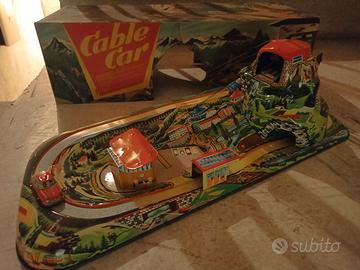 Gioco in latta vintage "Cable Car" Technofix