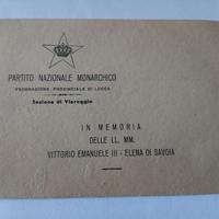 Tessera Partito Nazionale Monarchico