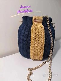 Borsa Blu & Gold Bag
