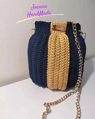 Borsa Blu & Gold Bag
