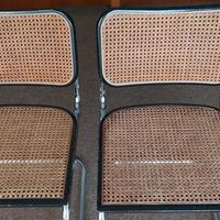 Sedie ufficio in paglia ed acciao