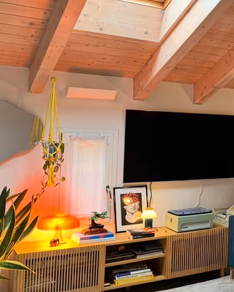MOBILE TV IN LEGNO ROVERE
