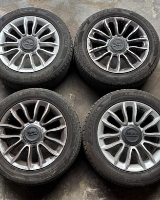 Set cerchi in lega + pneumatici Fiat 500L- DOT2025